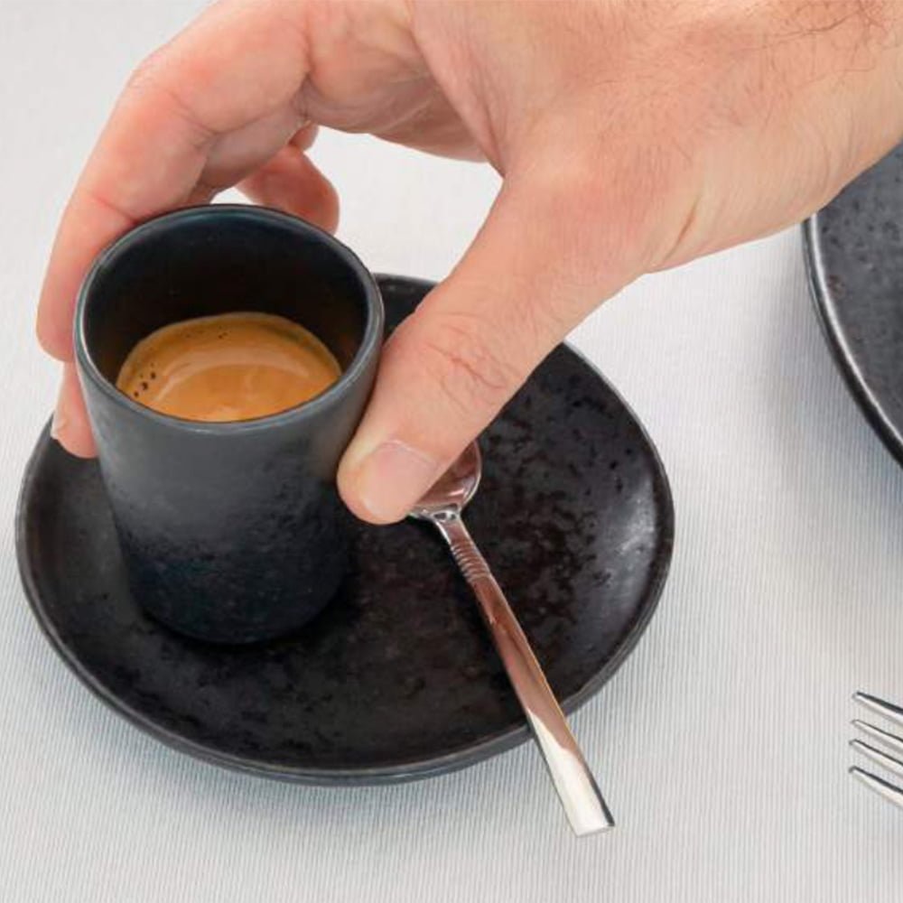 zwarte espresso set horeca servies