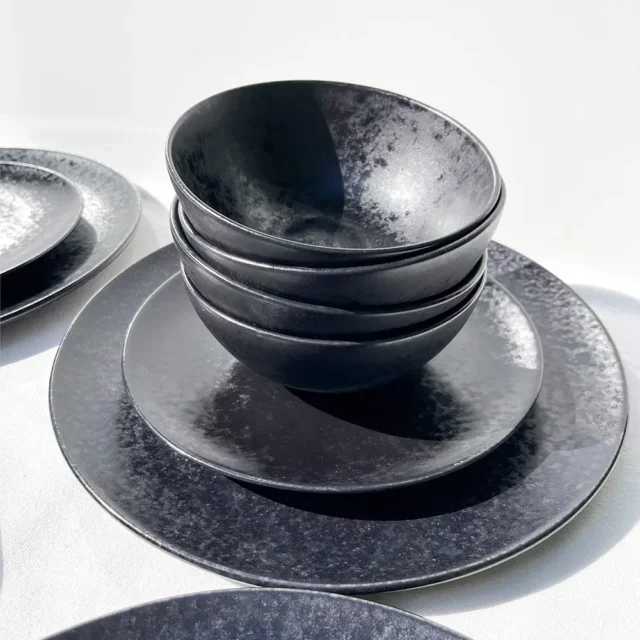 portuguese black bowl set